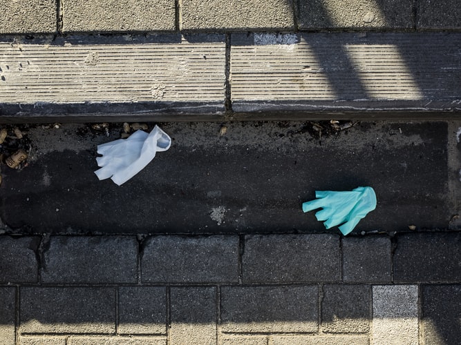 plastic gloves